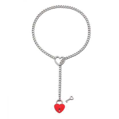 Love Heart Lock Heart-shaped Necklace